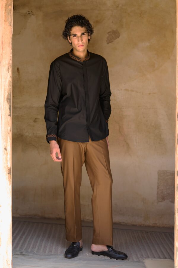 Border Embroidered Bandi, Shirt and Pant - Image 6