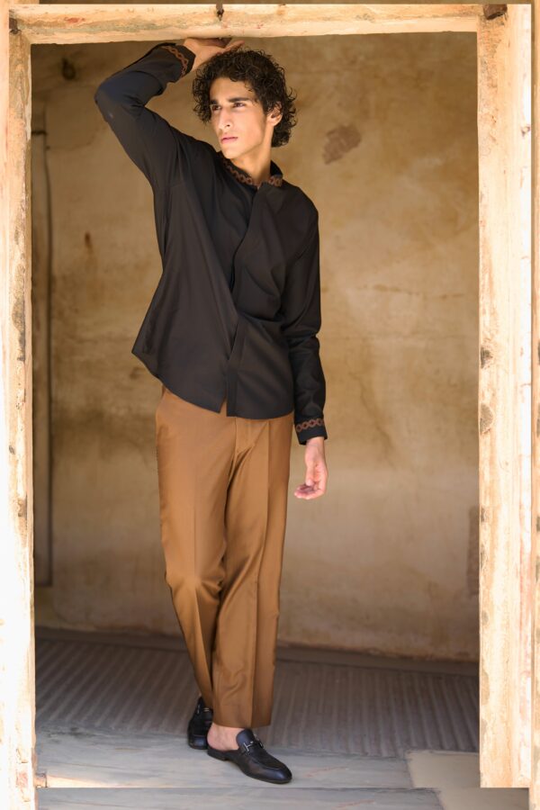 Border Embroidered Bandi, Shirt and Pant - Image 8