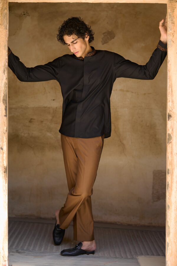 Border Embroidered Bandi, Shirt and Pant - Image 9