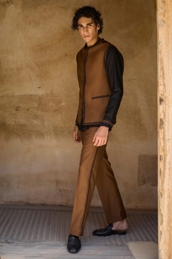 Border Embroidered Bandi, Shirt and Pant - Image 19