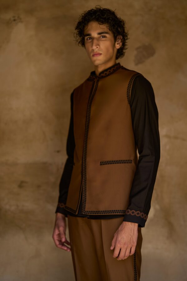 Border Embroidered Bandi, Shirt and Pant - Image 38