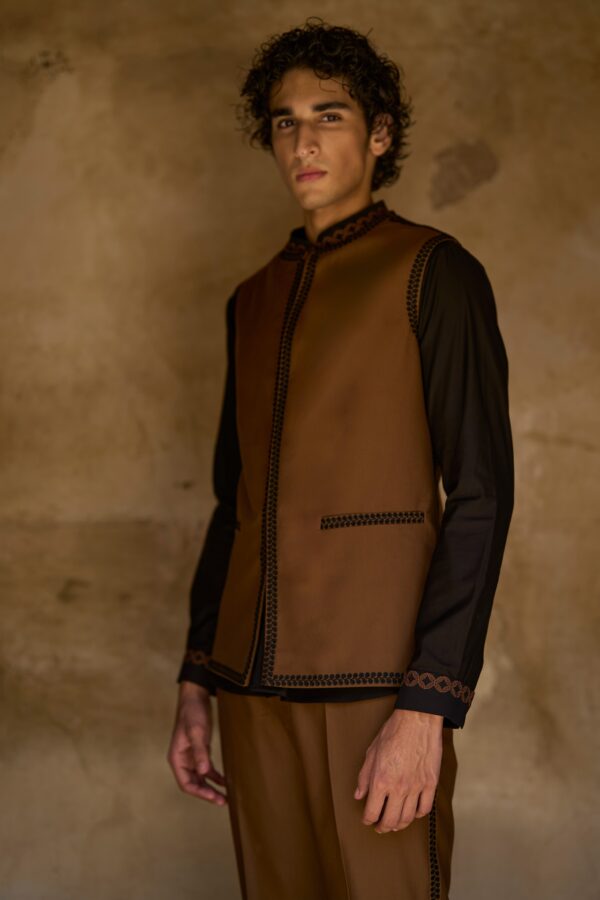 Border Embroidered Bandi, Shirt and Pant - Image 36