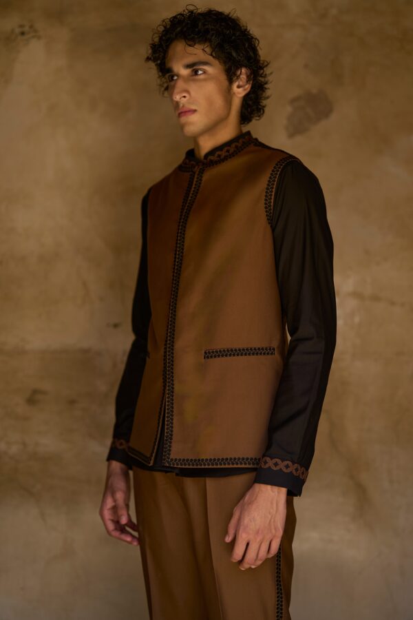Border Embroidered Bandi, Shirt and Pant - Image 39