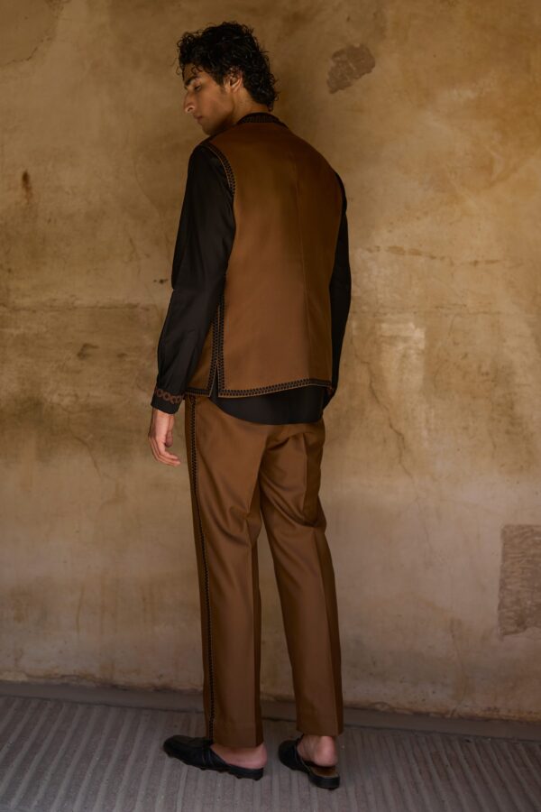 Border Embroidered Bandi, Shirt and Pant - Image 45