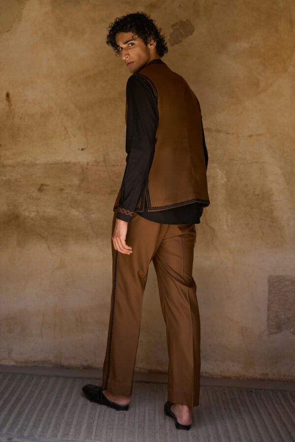Border Embroidered Bandi, Shirt and Pant - Image 46