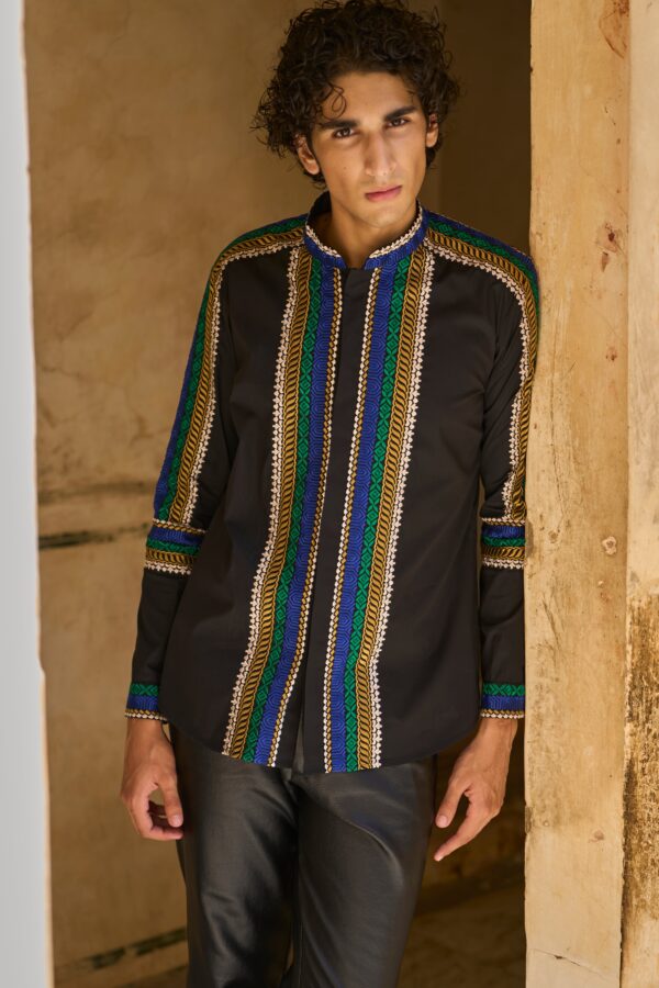 Placement Embroidered Shirt - Image 15