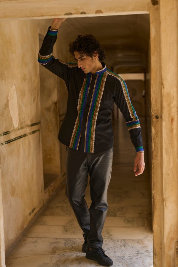 Placement Embroidered Shirt - Image 7