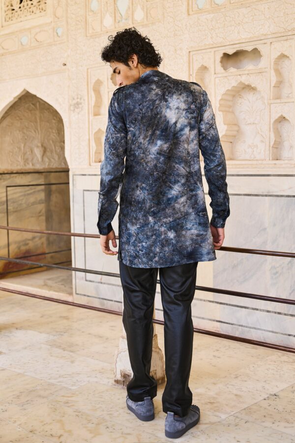 Tie Dye Jacquard Long Shirt - Image 11