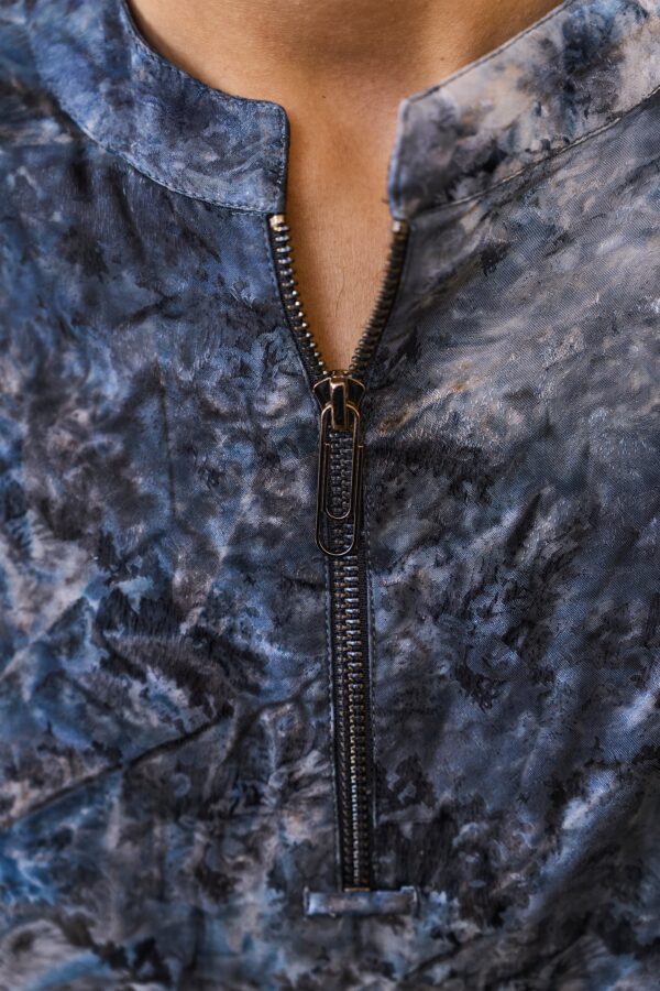 Tie Dye Jacquard Long Shirt - Image 2