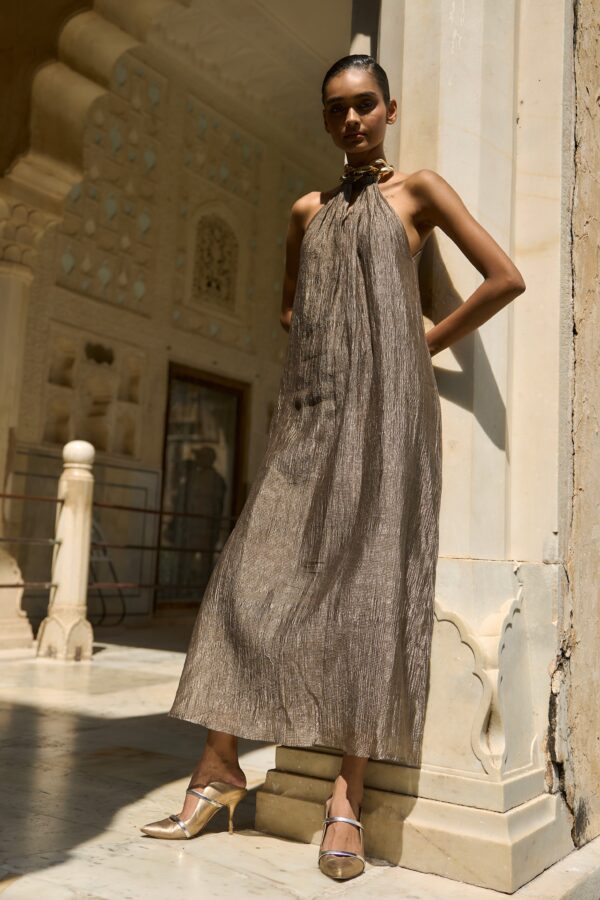 Tissue Halter Dress - Image 3