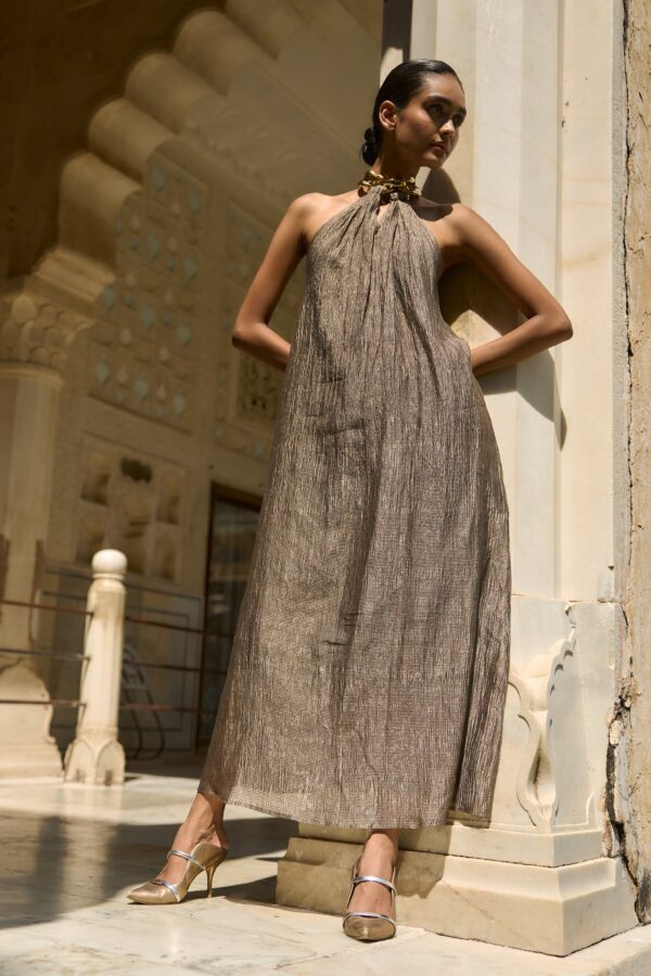 Tissue Halter Dress - Image 2