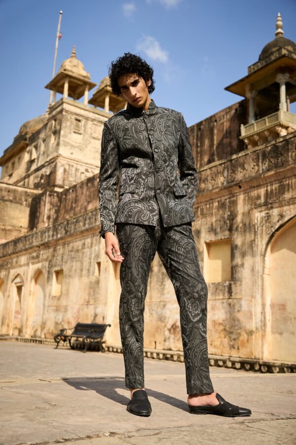 Paisley Band Collar Jacket - Image 15