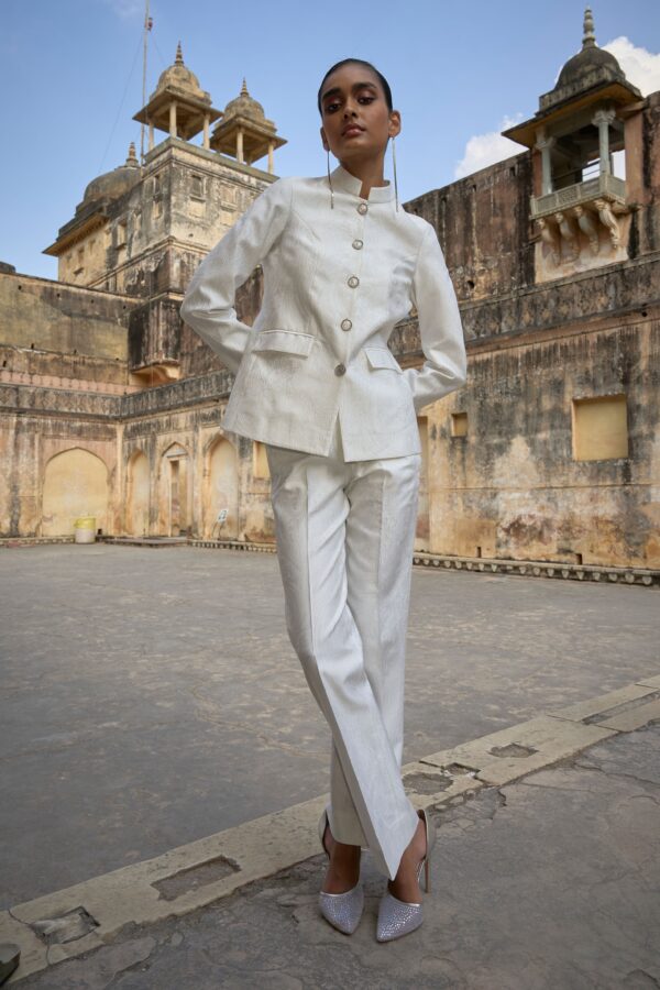 Ivory Bandgala Jacket - Image 4