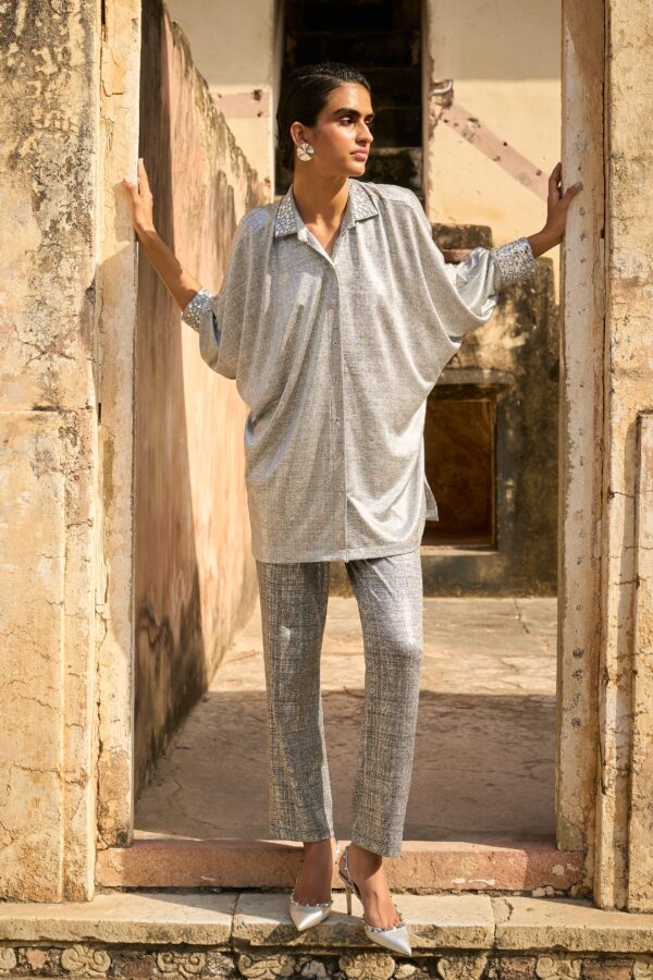 Silver Mirror Pant Set - Image 2
