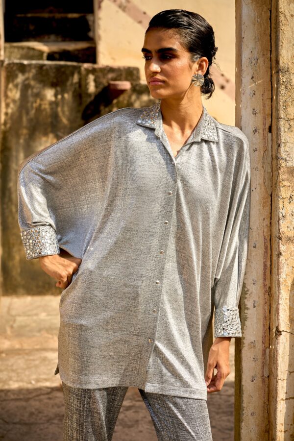 Silver Mirror Pant Set - Image 3