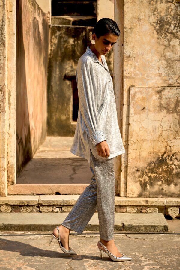Silver Knit Pant - Image 6
