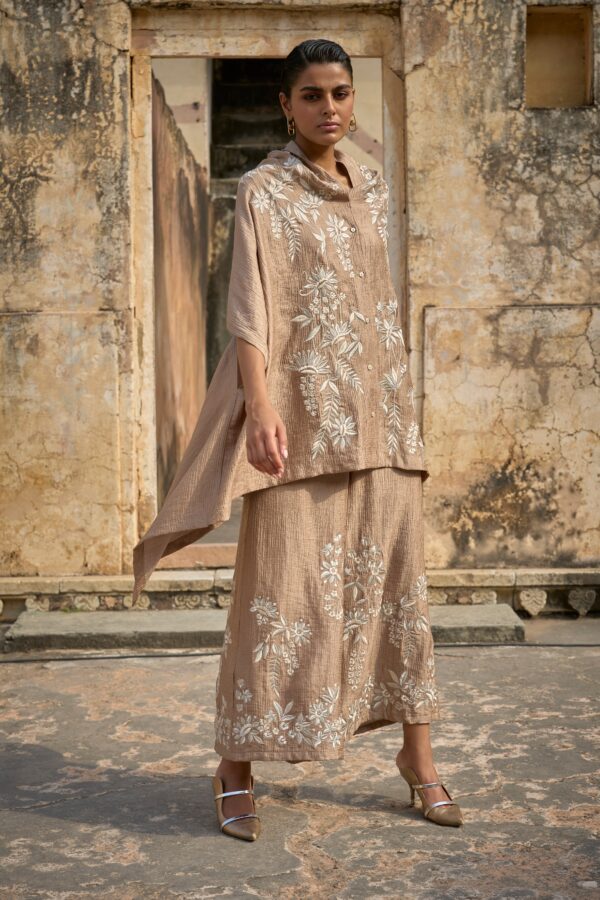 Embroidered Wide-Legged Pant - Image 2