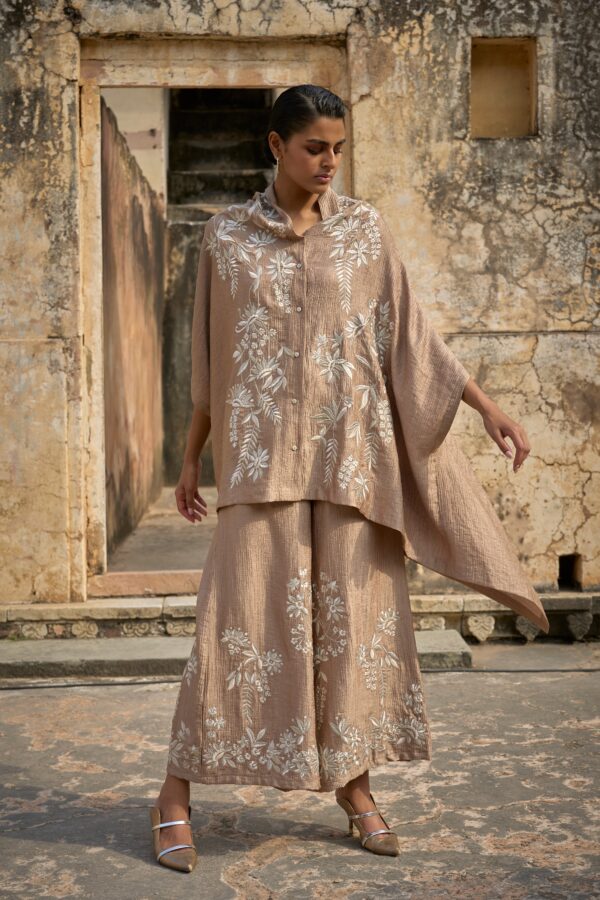 Embroidered Wide-Legged Pant - Image 5