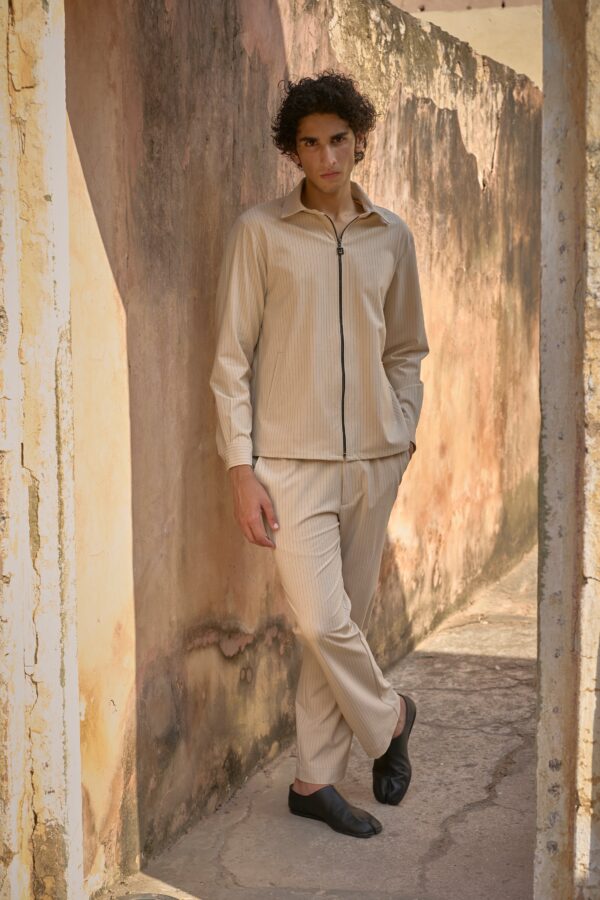 Pinstripe Zip Shirt - Image 15