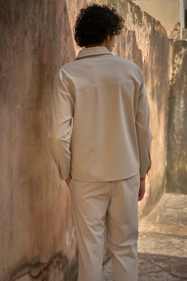 Pinstripe Zip Shirt - Image 19