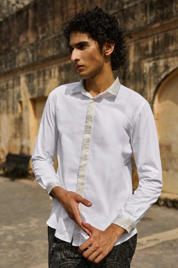 Jacquard Detail Shirt