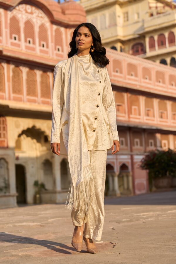 Crushed Draped Scarf and Pant - Image 4