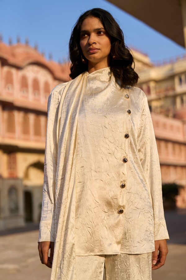 Crushed Draped Scarf and Pant - Image 5