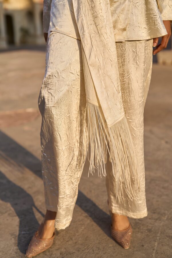 Crushed Draped Scarf and Pant - Image 6
