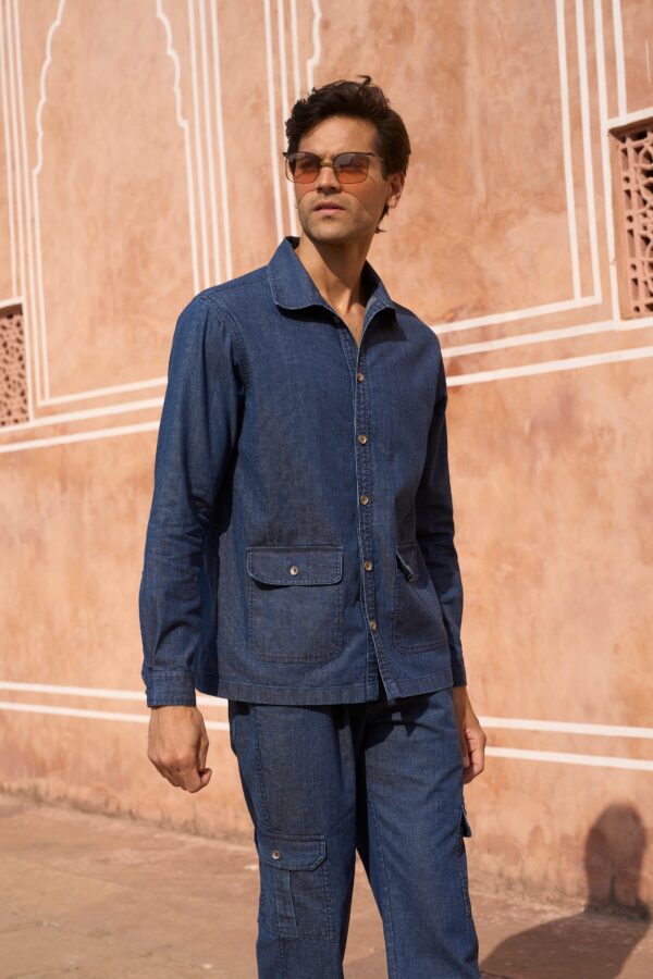 Denim Patch Pocket Set