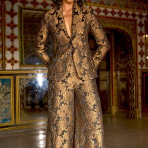 Floral Brocade Suit