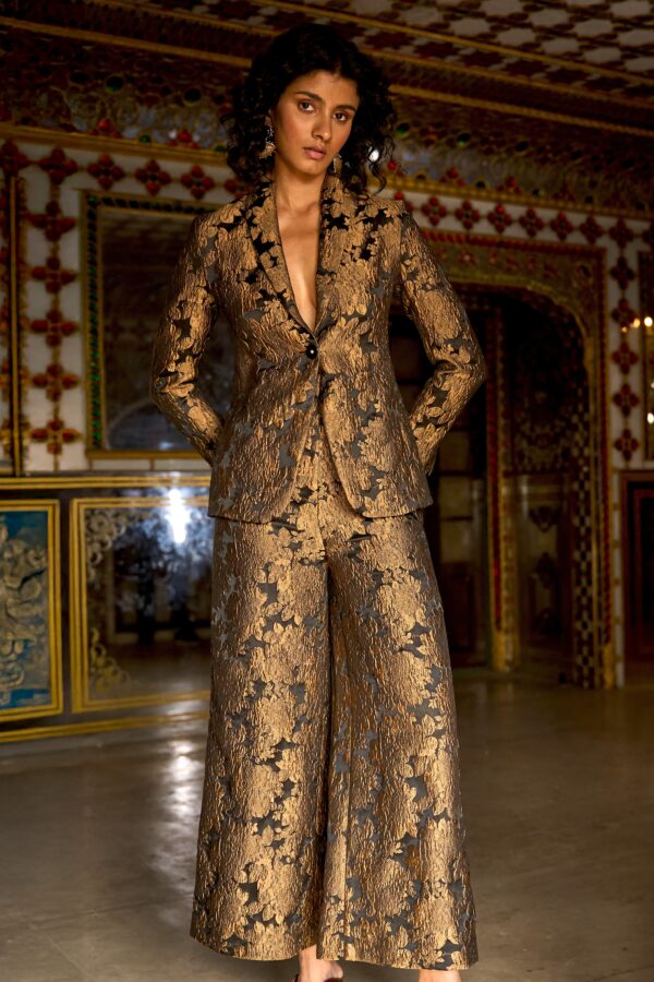 Brocade Wide Legged Pant - Image 4