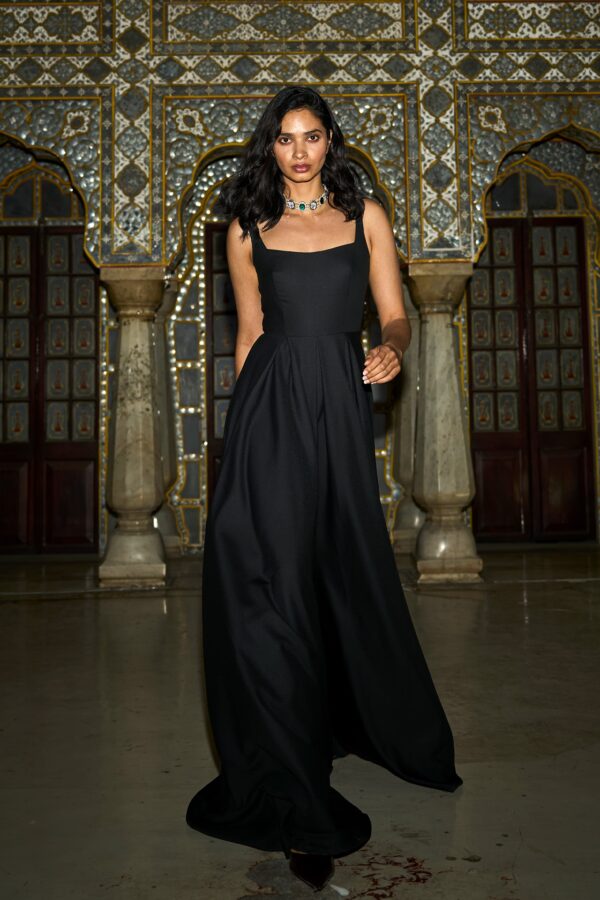 Black Flare Gown - Image 2