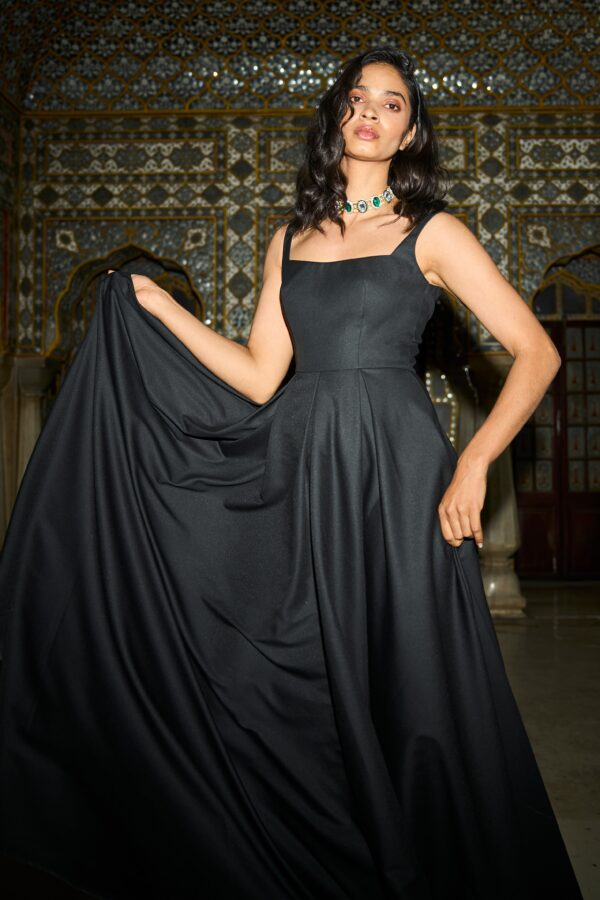 Black Flare Gown - Image 12