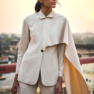 Scarf Drape Blazer