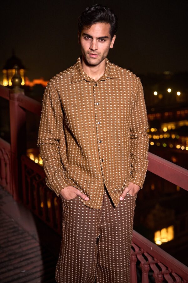 Patterned Denim Shirt - Image 6