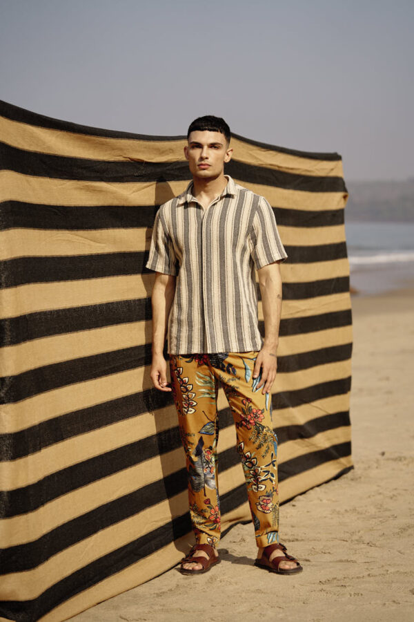 Mustard Printed Pant - Image 3