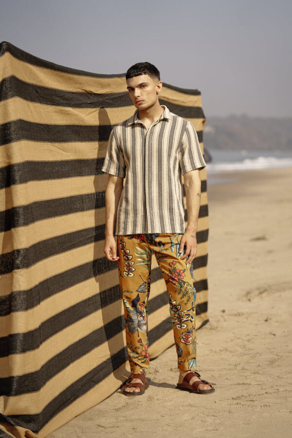 Mustard Printed Pant - Image 5