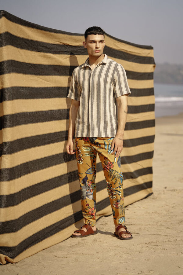 Mustard Printed Pant - Image 6