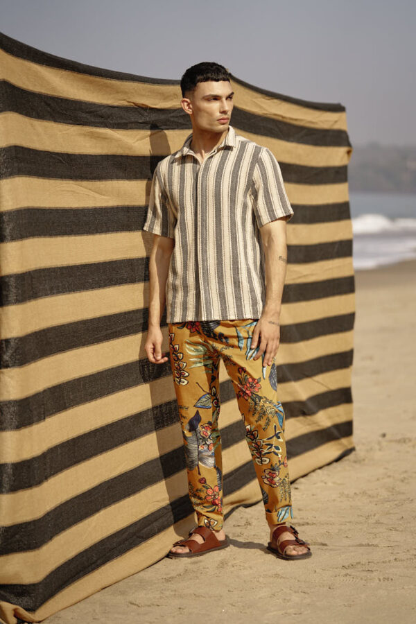 Mustard Printed Pant - Image 7