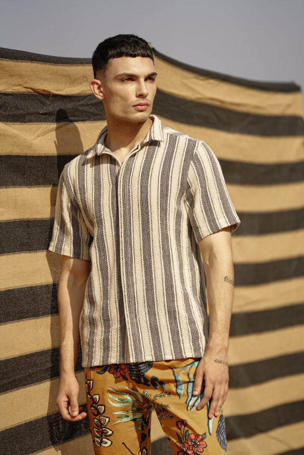 Stripe Textured Shirt - Image 7