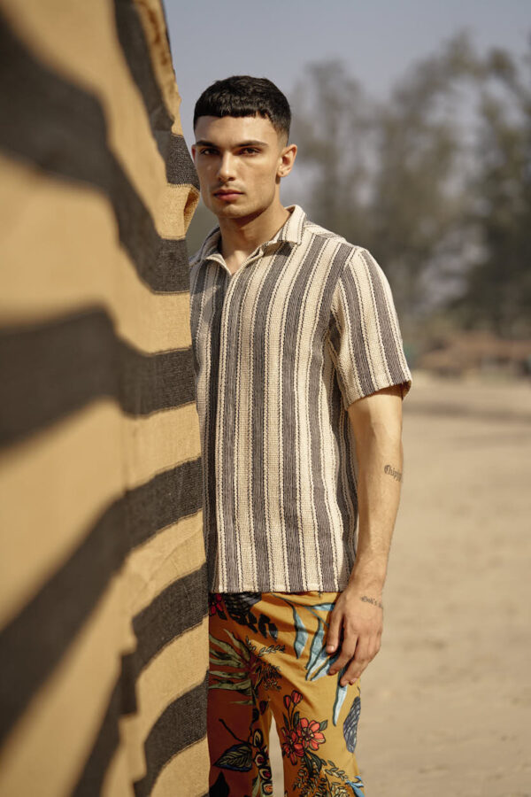 Stripe Textured Shirt - Image 9