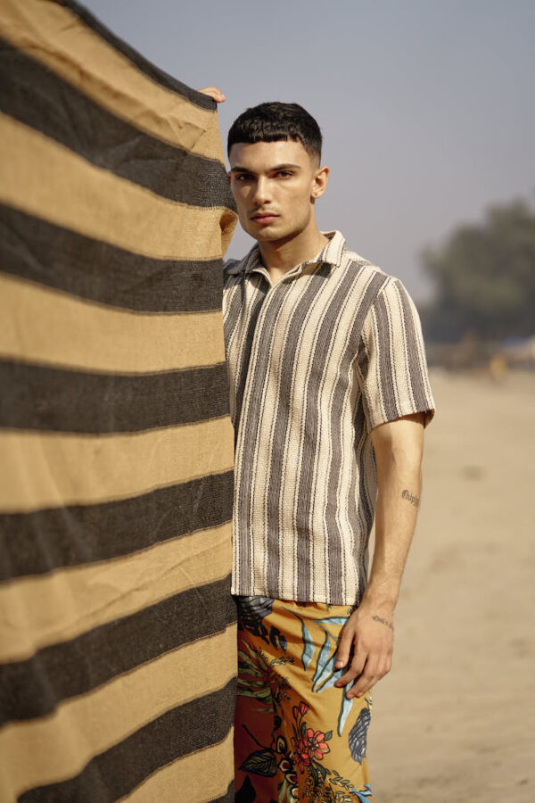 Stripe Textured Shirt - Image 10