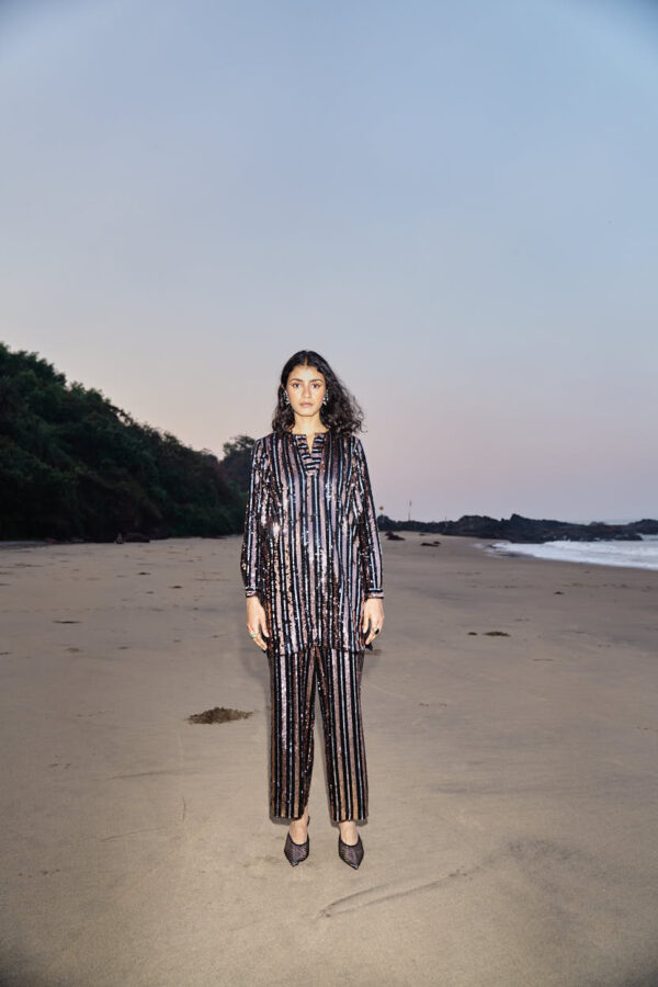 Sequin Stripe Pant - Image 4