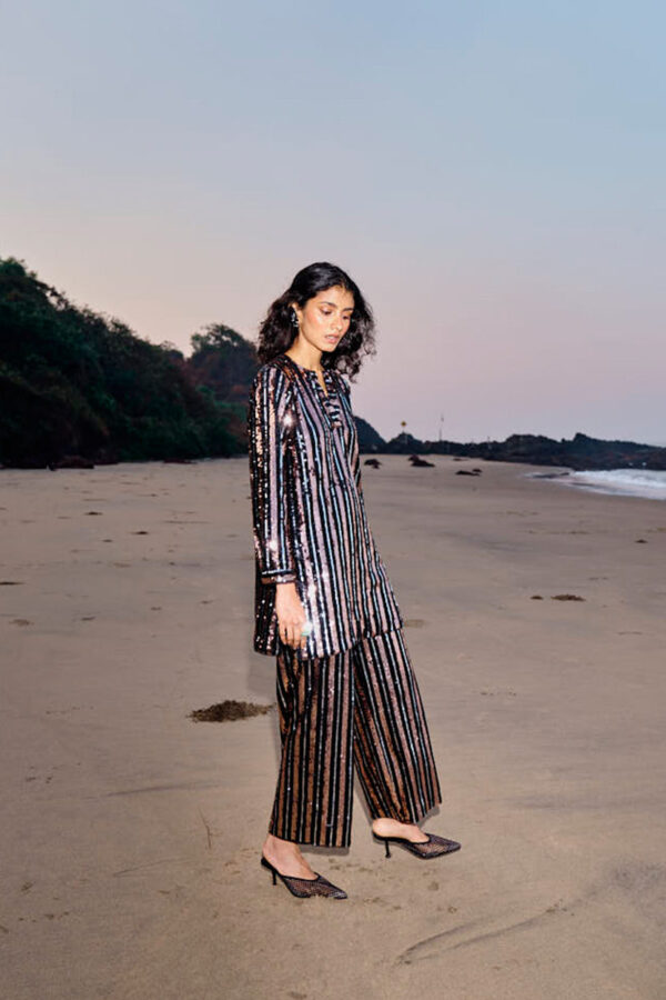 Sequin Stripe Pant - Image 5