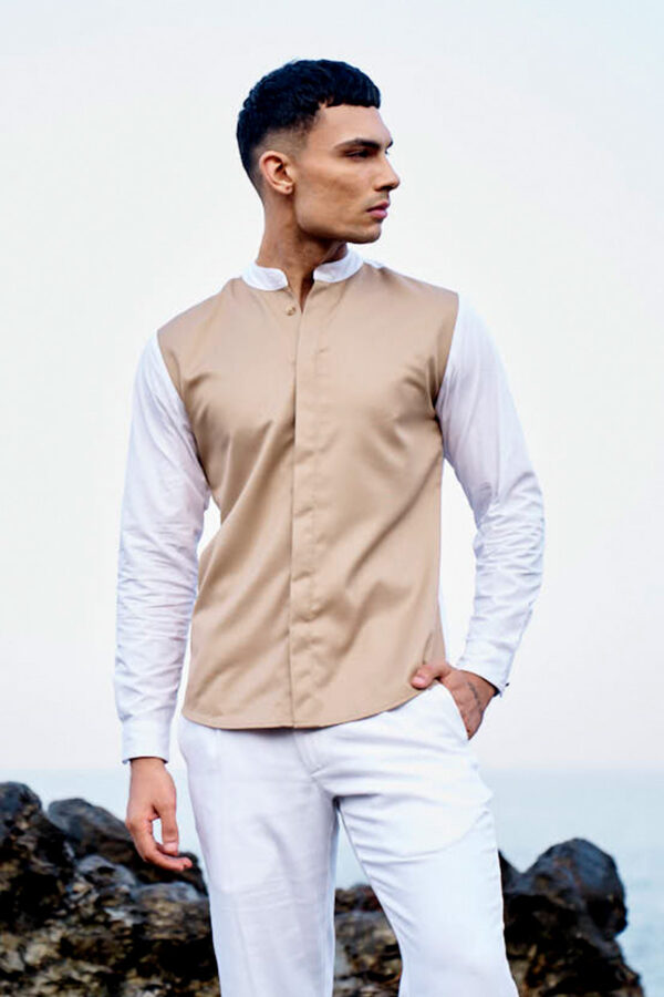 Contrast Front Shirt