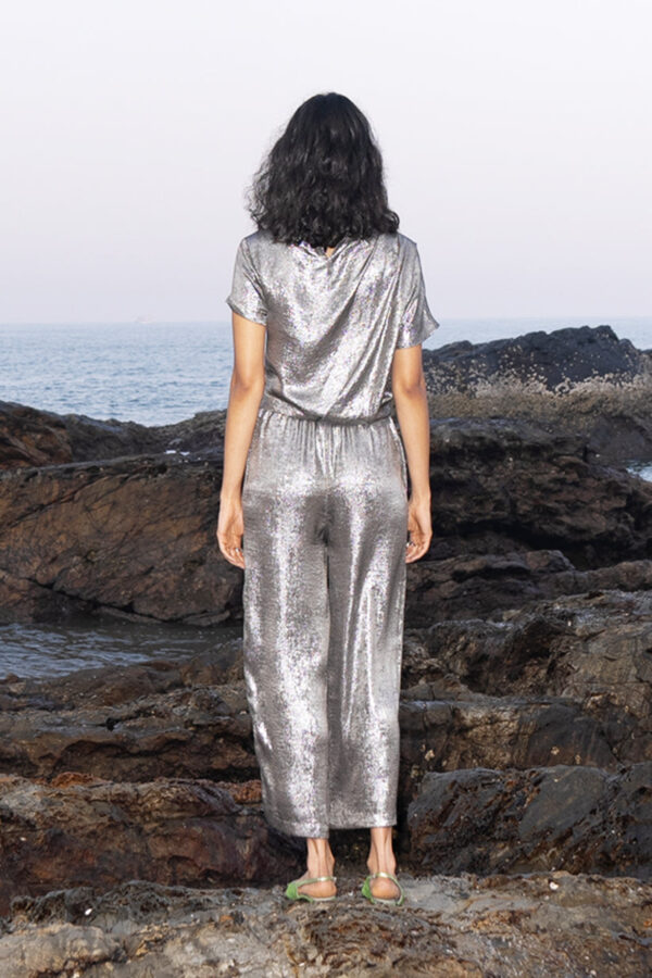 Draped Lamé Top - Image 2