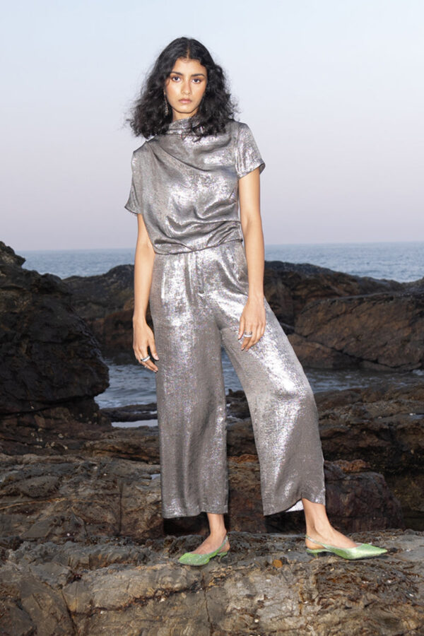 Draped Lamé Set - Image 4