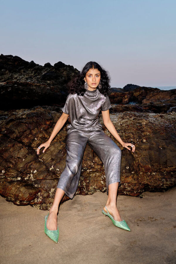 Draped Lamé Top - Image 20