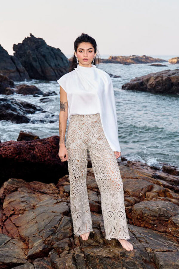 Metallic Lace Pant - Image 3