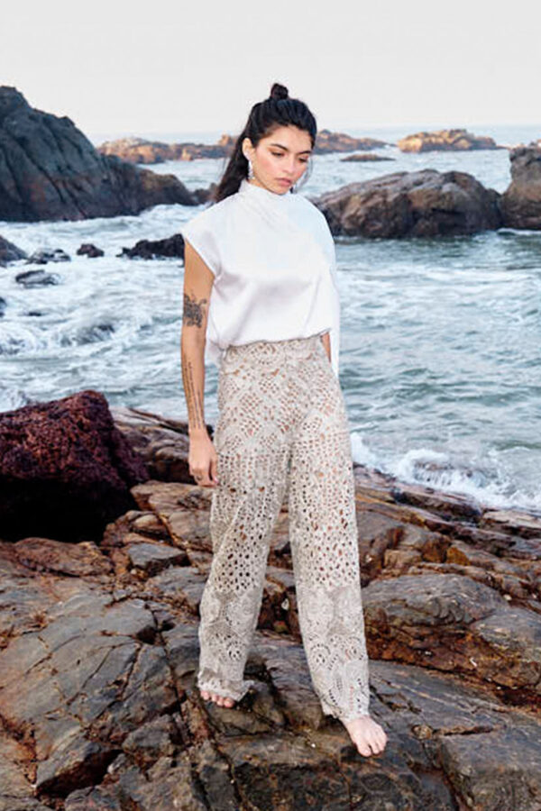 Metallic Lace Pant - Image 5